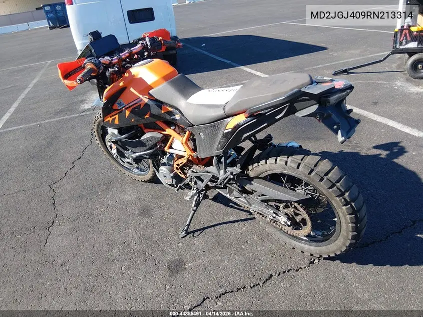 2024 Ktm 390 Adventure VIN: MD2JGJ409RN213314 Lot: 44855491