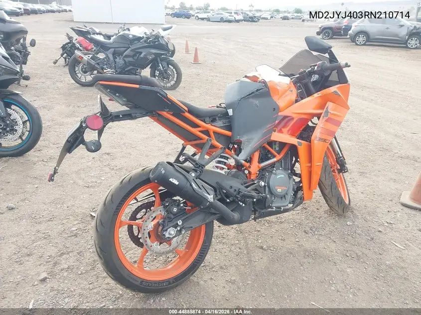 2024 Ktm 390 Rc VIN: MD2JYJ403RN210714 Lot: 44885874