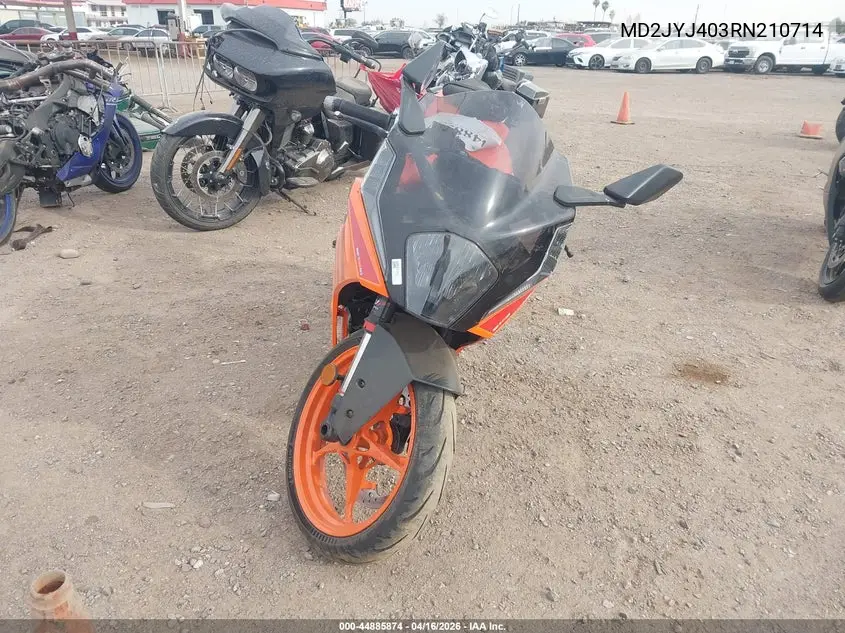 2024 Ktm 390 Rc VIN: MD2JYJ403RN210714 Lot: 44885874