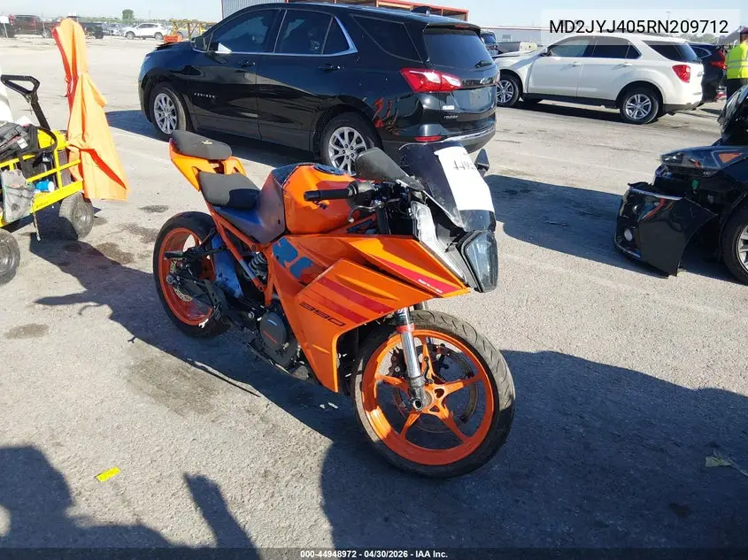 2024 Ktm 390 Rc VIN: MD2JYJ405RN209712 Lot: 44948972