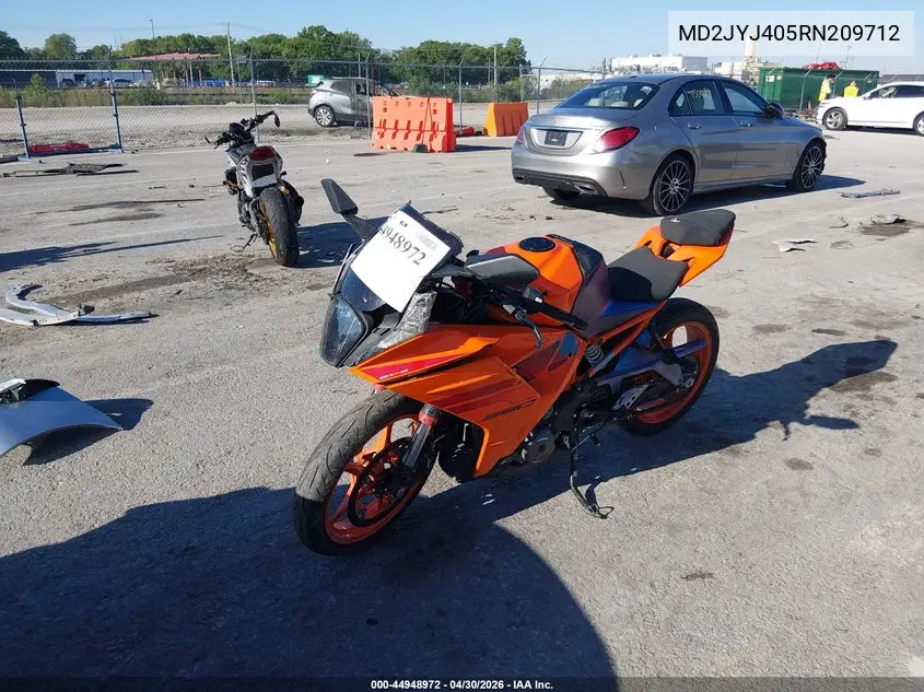 2024 Ktm 390 Rc VIN: MD2JYJ405RN209712 Lot: 44948972