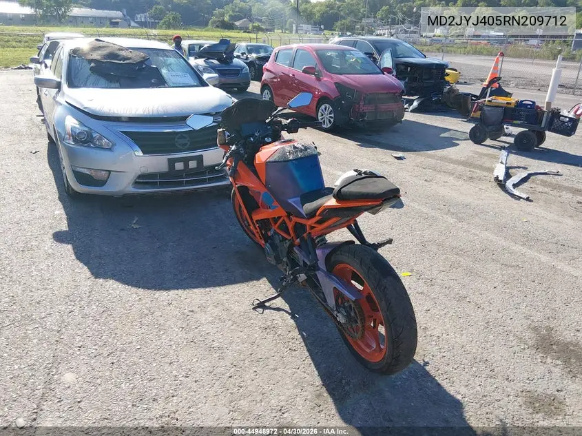 2024 Ktm 390 Rc VIN: MD2JYJ405RN209712 Lot: 44948972