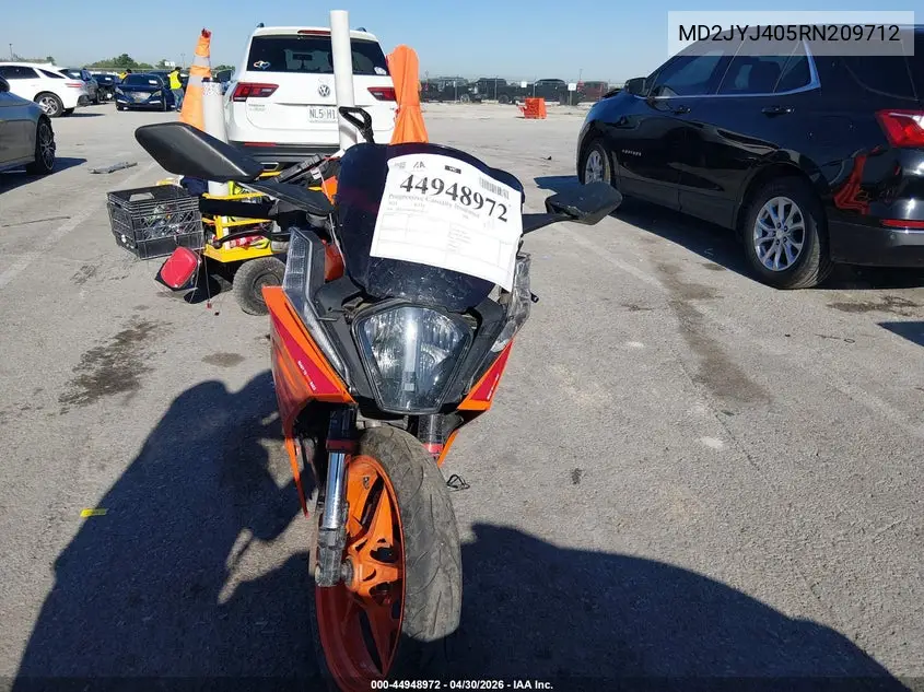 2024 Ktm 390 Rc VIN: MD2JYJ405RN209712 Lot: 44948972