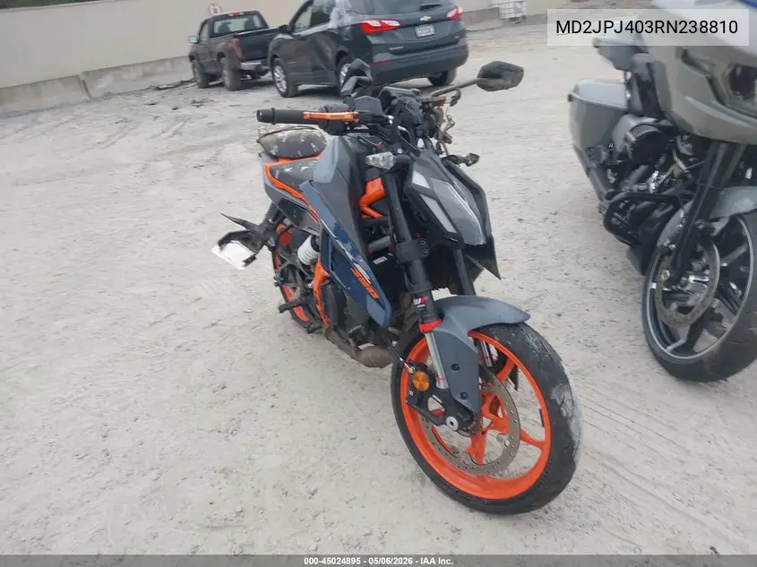 2024 Ktm 390 Duke VIN: MD2JPJ403RN238810 Lot: 45024895