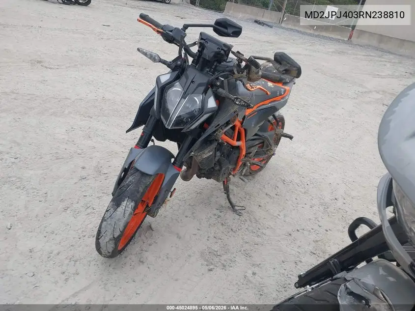 2024 Ktm 390 Duke VIN: MD2JPJ403RN238810 Lot: 45024895