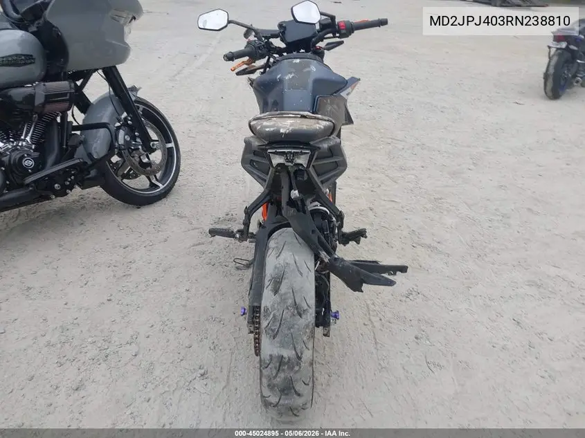 2024 Ktm 390 Duke VIN: MD2JPJ403RN238810 Lot: 45024895