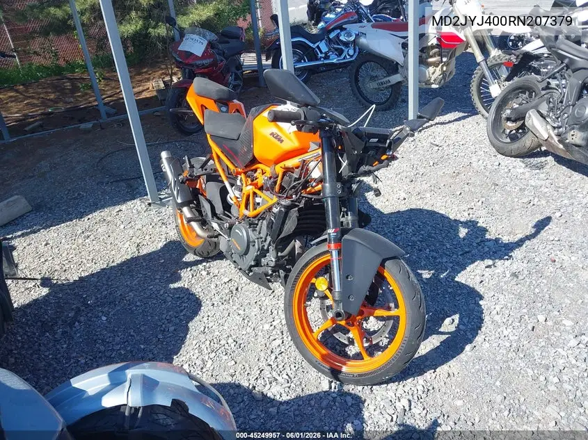 2024 Ktm 390 Rc VIN: MD2JYJ400RN207379 Lot: 45249957