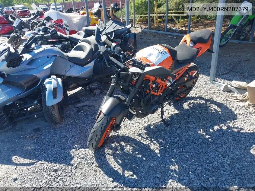 2024 Ktm 390 Rc VIN: MD2JYJ400RN207379 Lot: 45249957