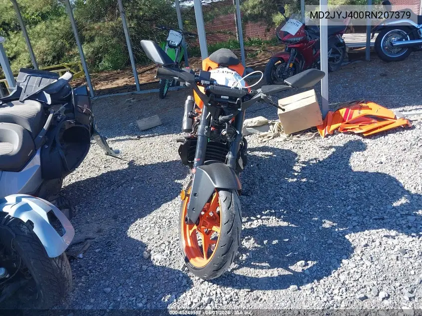 2024 Ktm 390 Rc VIN: MD2JYJ400RN207379 Lot: 45249957