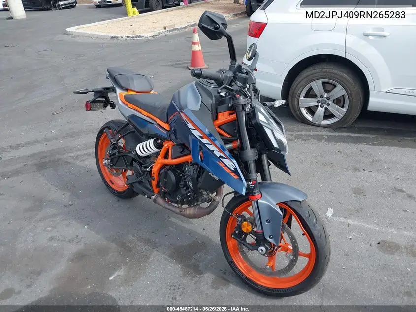 2024 Ktm 390 Duke VIN: MD2JPJ409RN265283 Lot: 45467214
