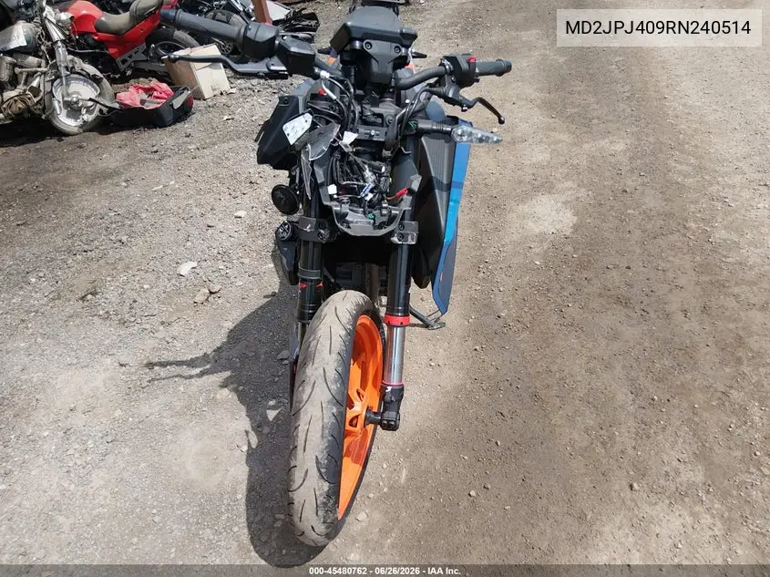 2024 Ktm 390 Duke VIN: MD2JPJ409RN240514 Lot: 45480762
