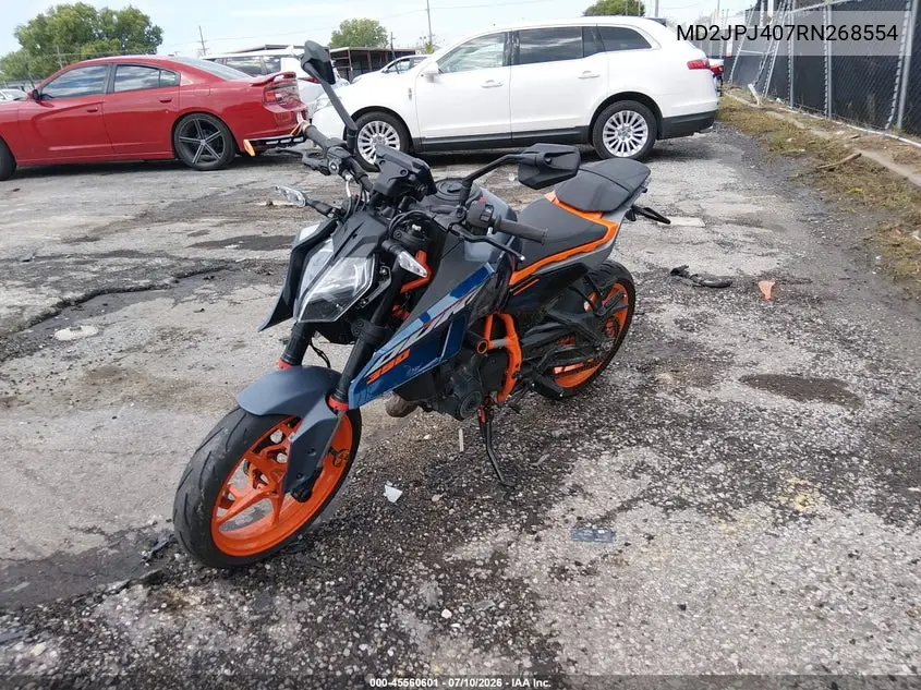 2024 Ktm 390 Duke VIN: MD2JPJ407RN268554 Lot: 45560601