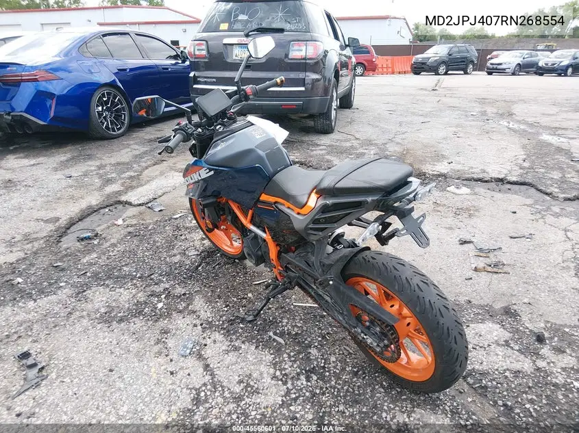 2024 Ktm 390 Duke VIN: MD2JPJ407RN268554 Lot: 45560601