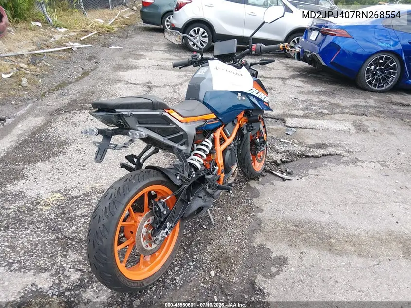 2024 Ktm 390 Duke VIN: MD2JPJ407RN268554 Lot: 45560601