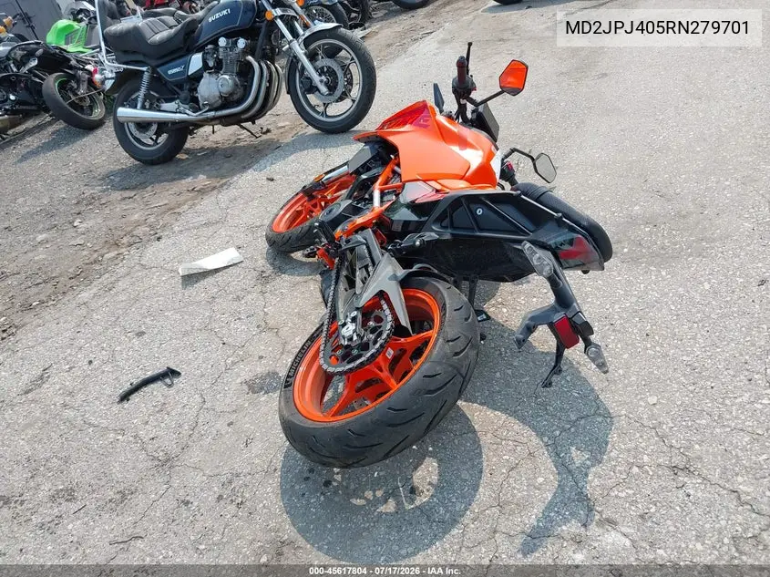 2024 Ktm 390 Duke VIN: MD2JPJ405RN279701 Lot: 45617804