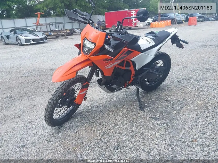 2025 Ktm 390 Enduro R VIN: MD2J1J406SN201189 Lot: 45362969