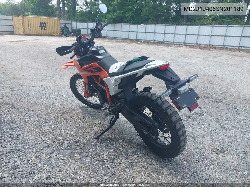 2025 Ktm 390 Enduro R VIN: MD2J1J406SN201189 Lot: 45362969