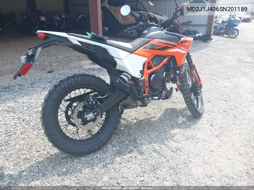 2025 Ktm 390 Enduro R VIN: MD2J1J406SN201189 Lot: 45362969
