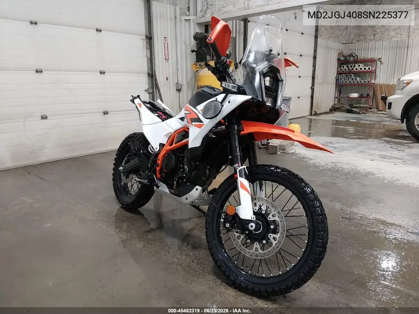 2025 Ktm 390 Adventure VIN: MD2JGJ408SN225377 Lot: 45462319