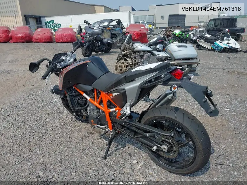 2014 Ktm 690 Duke VIN: VBKLDT404EM761318 Lot: 45668854
