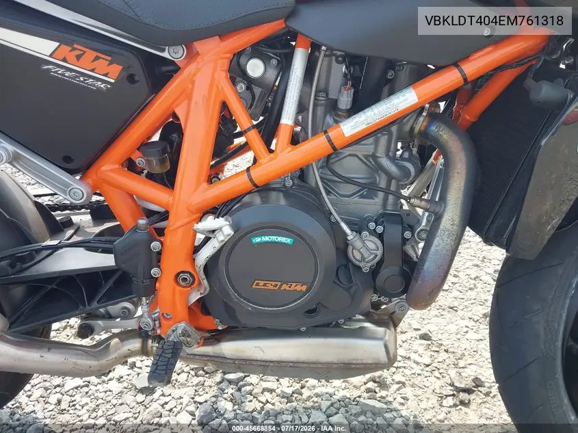 2014 Ktm 690 Duke VIN: VBKLDT404EM761318 Lot: 45668854