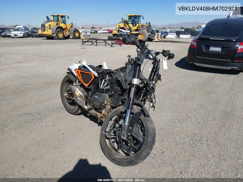 2017 Ktm 690 Duke VIN: VBKLDV408HM702921 Lot: 44591177