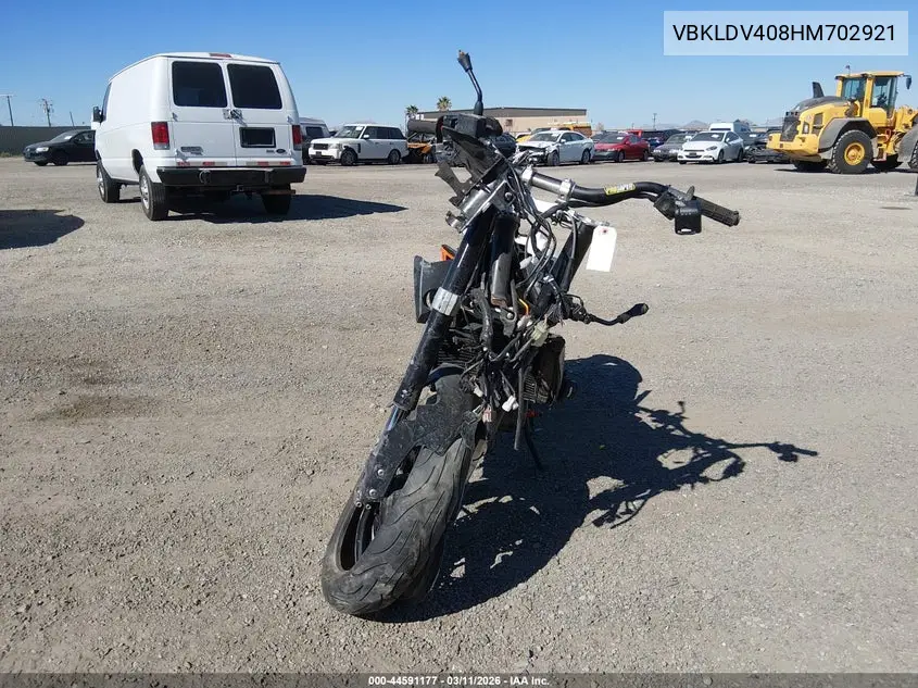 2017 Ktm 690 Duke VIN: VBKLDV408HM702921 Lot: 44591177