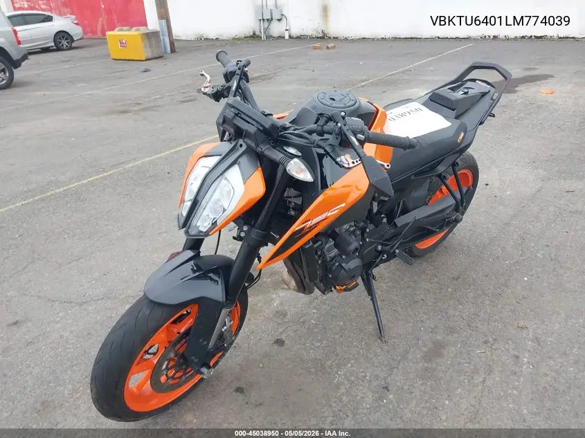 2020 Ktm 790 Duke VIN: VBKTU6401LM774039 Lot: 45038950