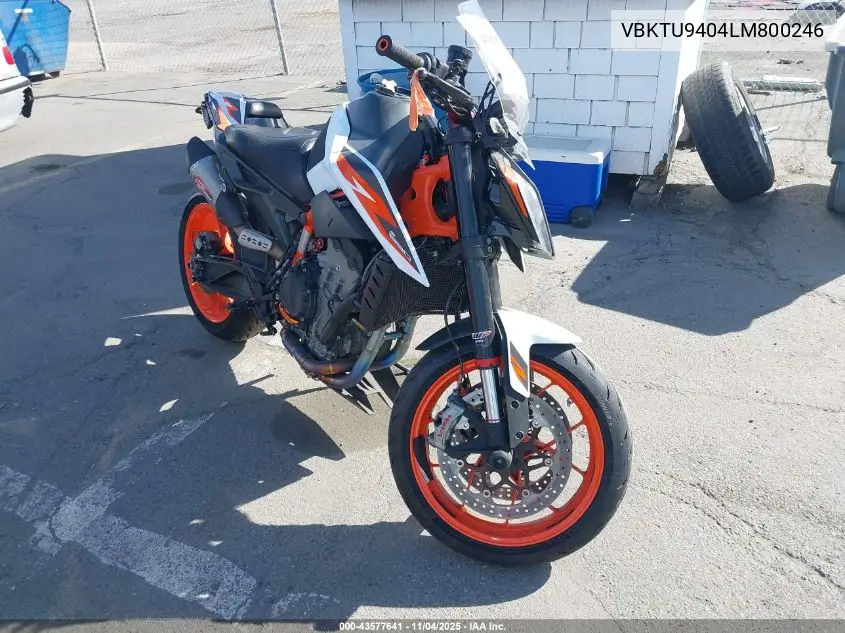 2020 Ktm 890 Duke R VIN: VBKTU9404LM800246 Lot: 43577641