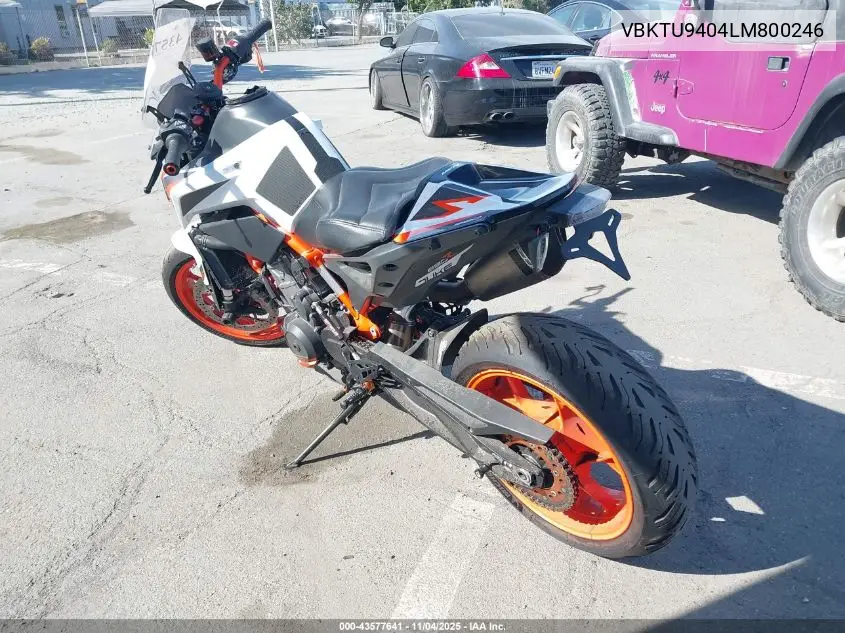 2020 Ktm 890 Duke R VIN: VBKTU9404LM800246 Lot: 43577641
