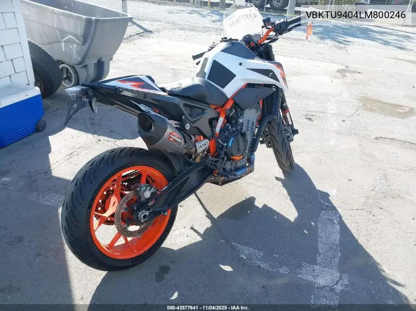 2020 Ktm 890 Duke R VIN: VBKTU9404LM800246 Lot: 43577641