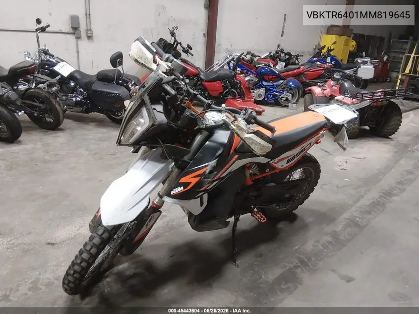 2021 Ktm 890 Adventure R VIN: VBKTR6401MM819645 Lot: 45443604