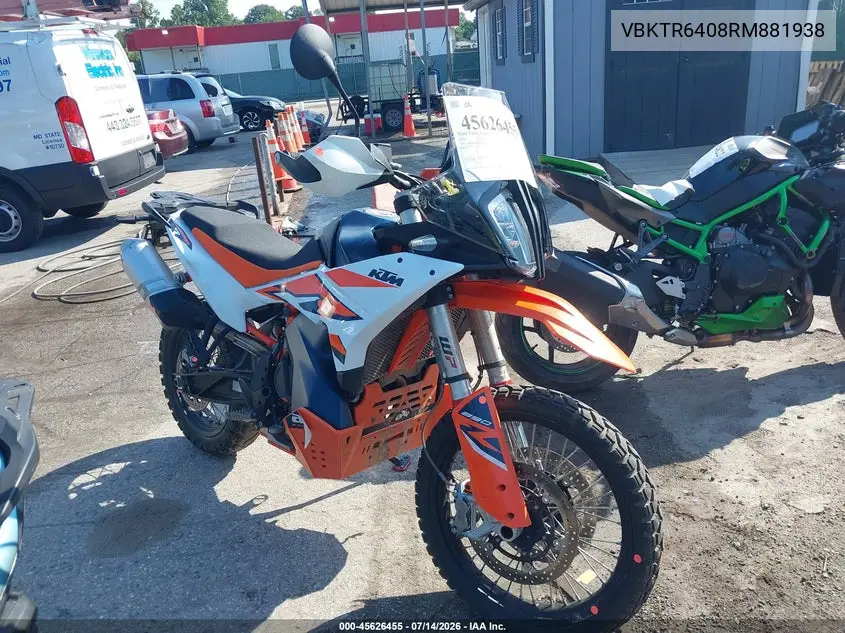 2024 Ktm 890 Adventure R VIN: VBKTR6408RM881938 Lot: 45626455