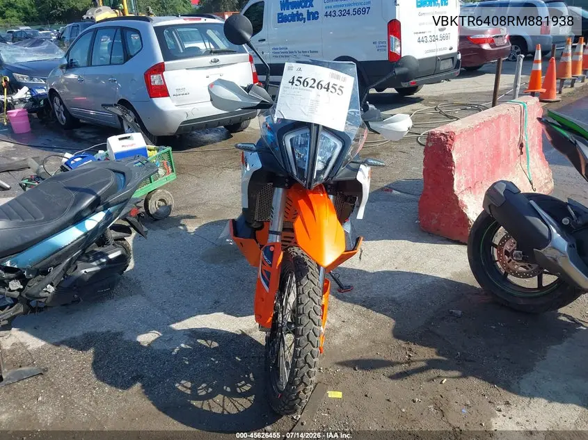 2024 Ktm 890 Adventure R VIN: VBKTR6408RM881938 Lot: 45626455