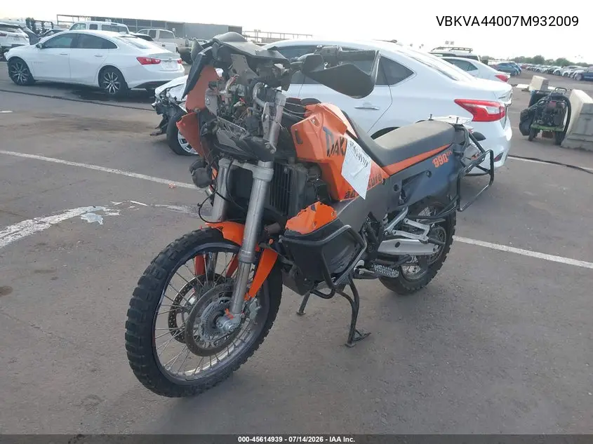 2007 Ktm 950 Adventure VIN: VBKVA44007M932009 Lot: 45614939