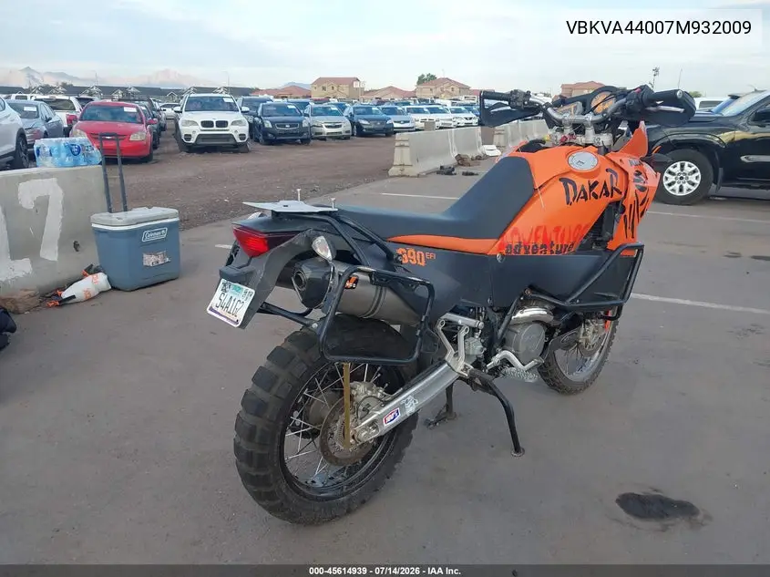 2007 Ktm 950 Adventure VIN: VBKVA44007M932009 Lot: 45614939