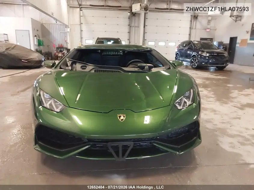 2017 Lamborghini Huracan VIN: ZHWCC1ZF1HLA07593 Lot: 12652484