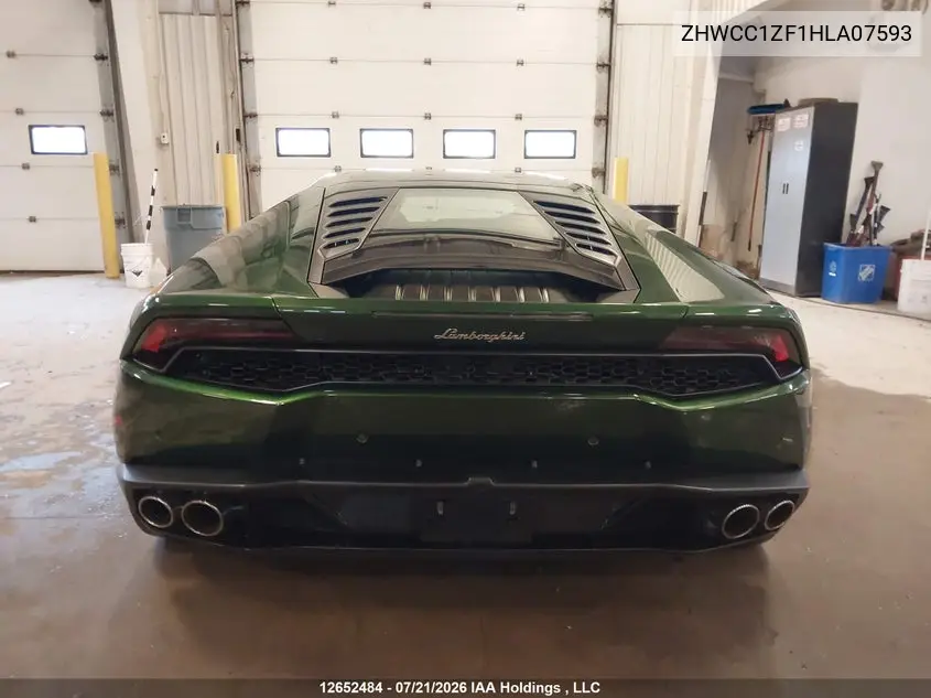 2017 Lamborghini Huracan VIN: ZHWCC1ZF1HLA07593 Lot: 12652484