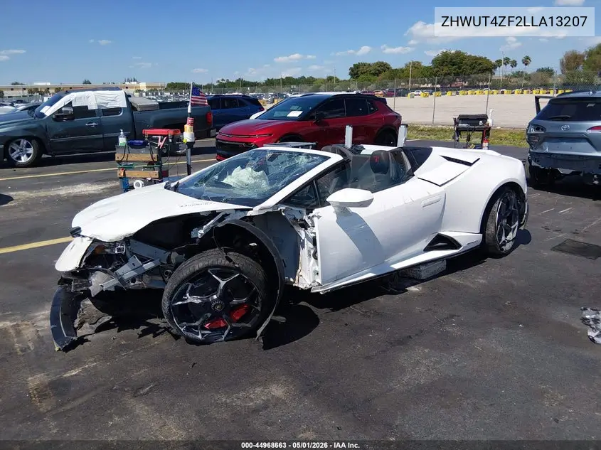 2020 Lamborghini Huracan Evo VIN: ZHWUT4ZF2LLA13207 Lot: 44968663