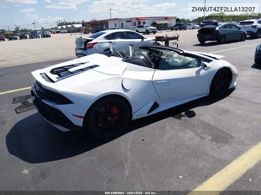 2020 Lamborghini Huracan Evo VIN: ZHWUT4ZF2LLA13207 Lot: 44968663