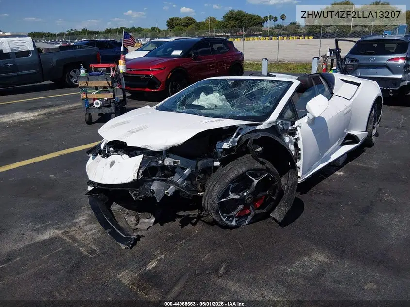 2020 Lamborghini Huracan Evo VIN: ZHWUT4ZF2LLA13207 Lot: 44968663