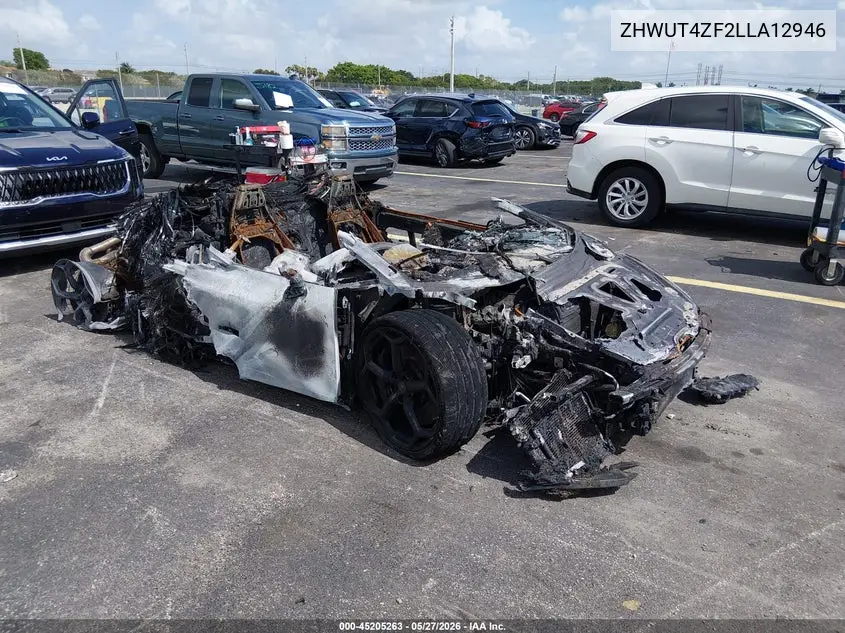 2020 Lamborghini Huracan Evo VIN: ZHWUT4ZF2LLA12946 Lot: 45205263