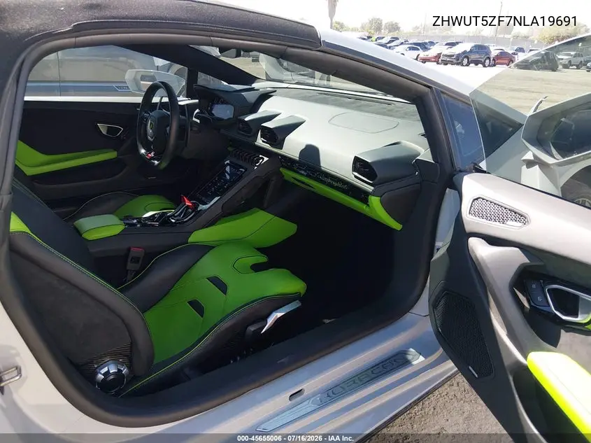 2022 Lamborghini Huracan Evo Spyder Rwd VIN: ZHWUT5ZF7NLA19691 Lot: 45655006