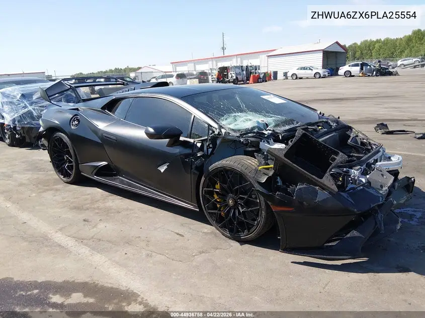 2023 Lamborghini Huracan Sto Coupe VIN: ZHWUA6ZX6PLA25554 Lot: 44936758
