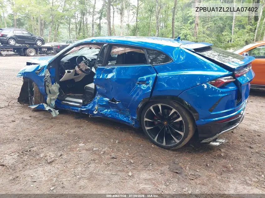 2020 Lamborghini Urus VIN: ZPBUA1ZL2LLA07402 Lot: 45637836