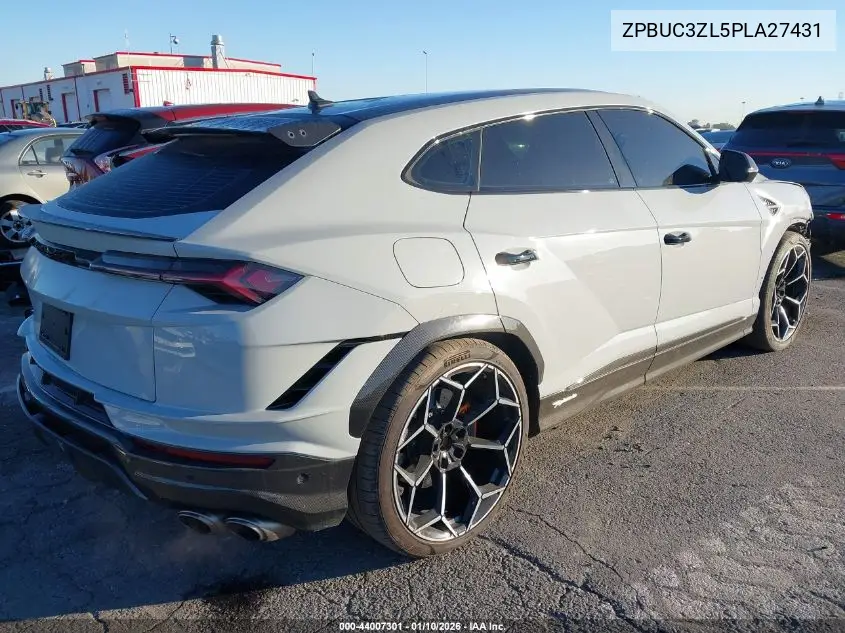 2023 Lamborghini Urus Performante VIN: ZPBUC3ZL5PLA27431 Lot: 44007301