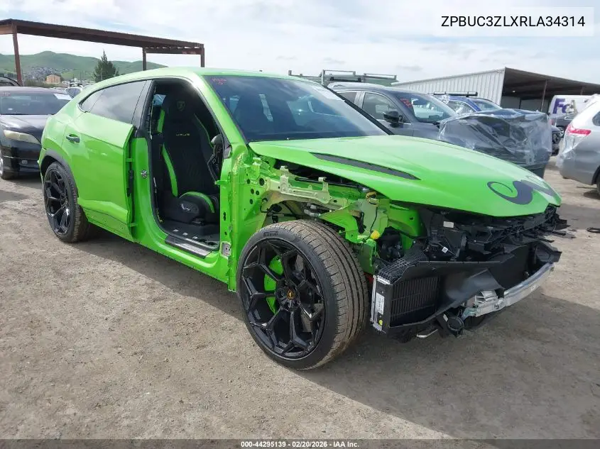 2024 Lamborghini Urus Performante VIN: ZPBUC3ZLXRLA34314 Lot: 44295139