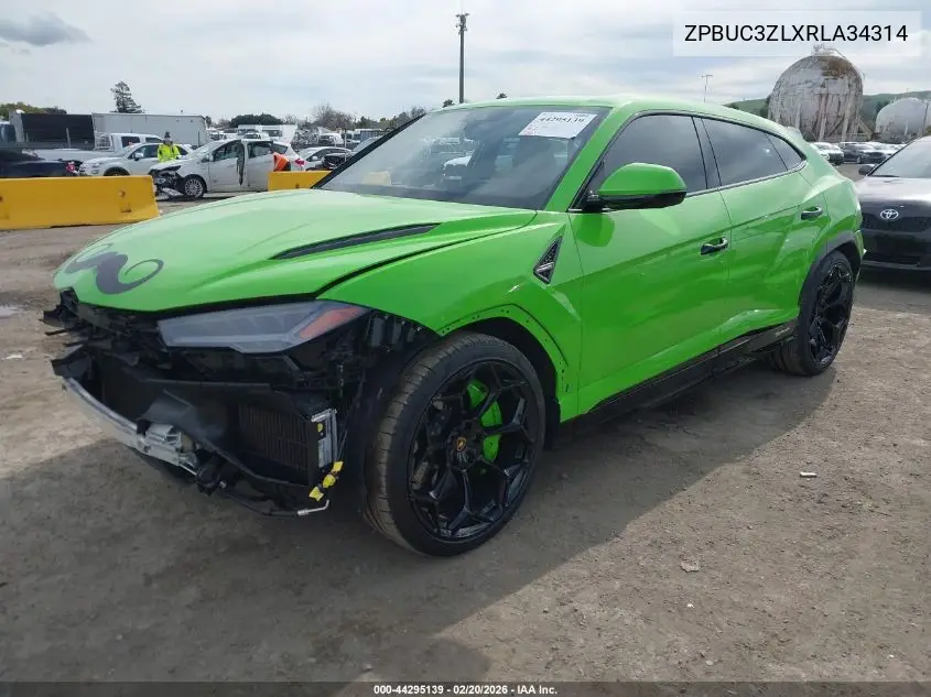 2024 Lamborghini Urus Performante VIN: ZPBUC3ZLXRLA34314 Lot: 44295139