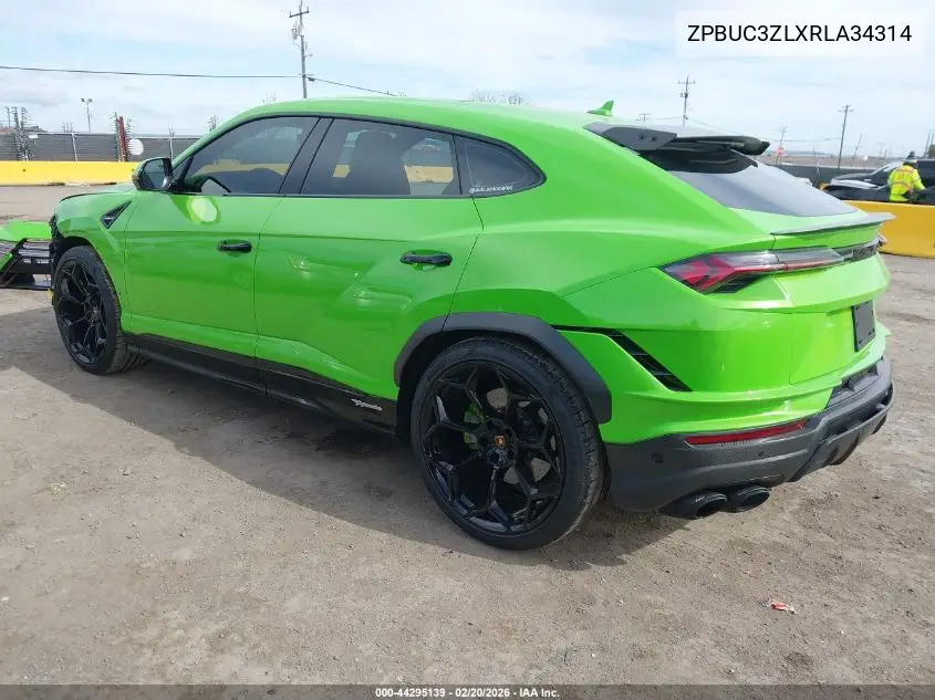 2024 Lamborghini Urus Performante VIN: ZPBUC3ZLXRLA34314 Lot: 44295139