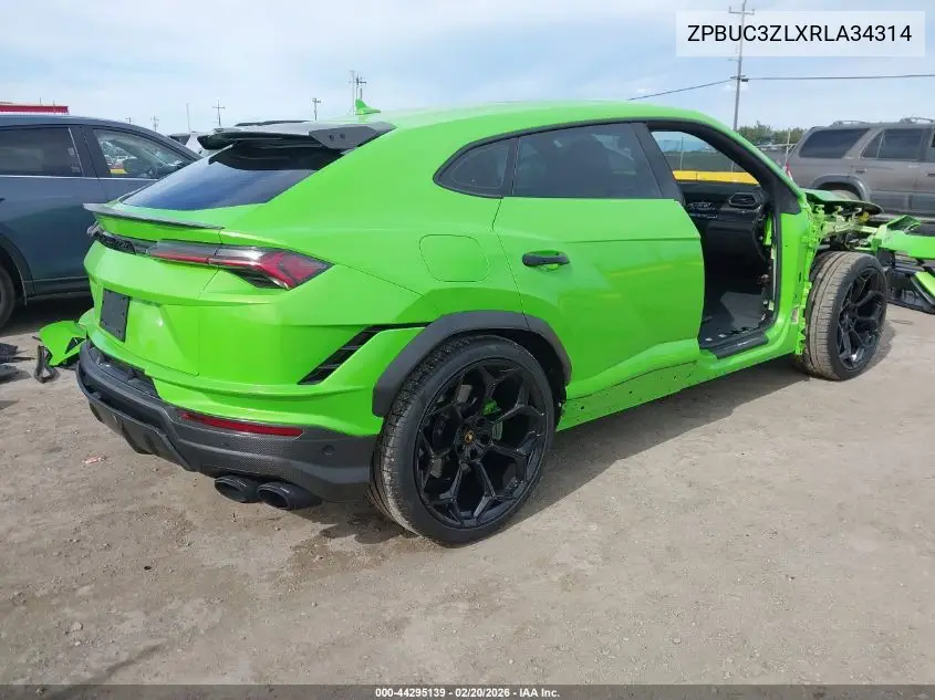 2024 Lamborghini Urus Performante VIN: ZPBUC3ZLXRLA34314 Lot: 44295139